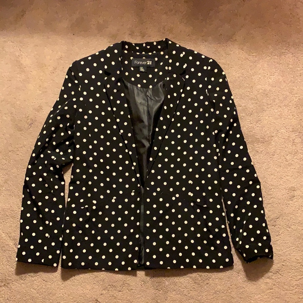 Polka dot blazer